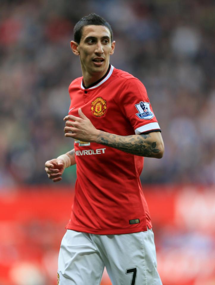  Angel Di Maria endured a nightmare year at Manchester United