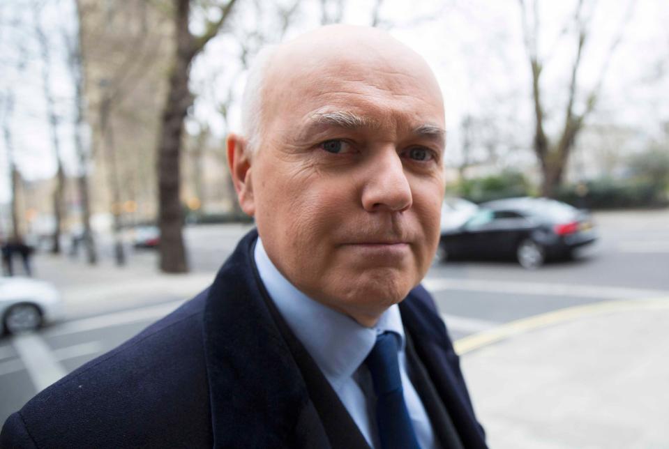  MP Iain Duncan Smith said MPs would move to oust her if she didn't resign soon