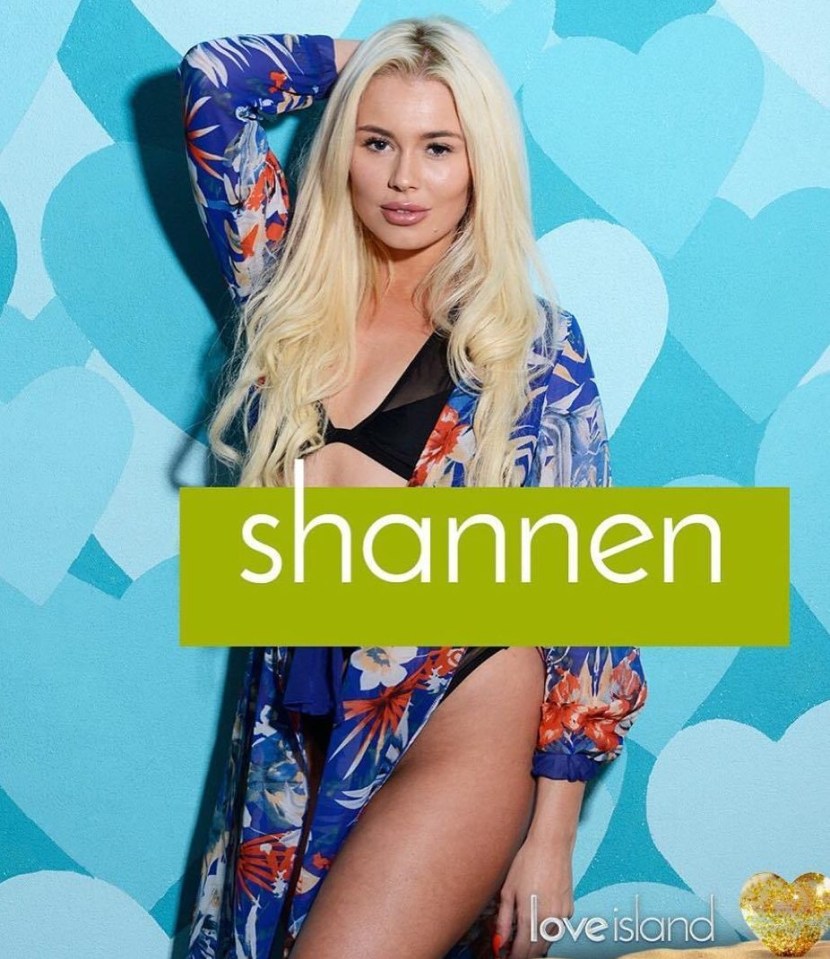 Shannen briefly appeared on Love Island in 2017