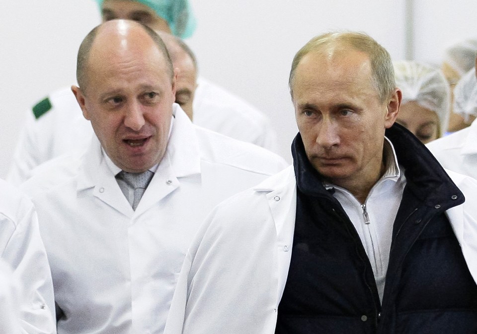 Wagner group boss Yevgeny Prigozhin and Vladmir Putin