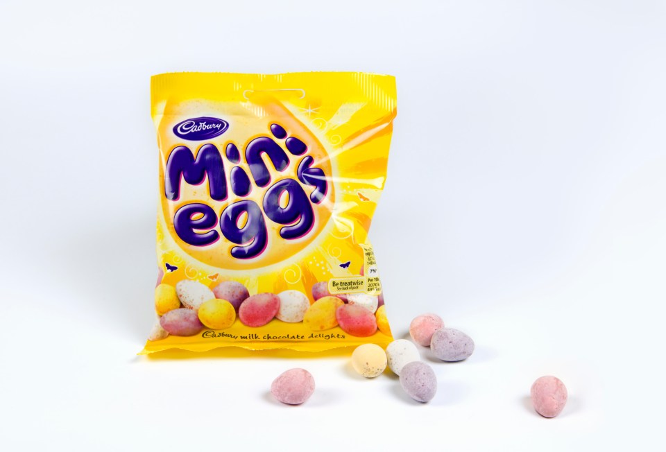 Cadbury’s Mini Eggs carry a choking hazard which makes them ‘not suitable for children under four’