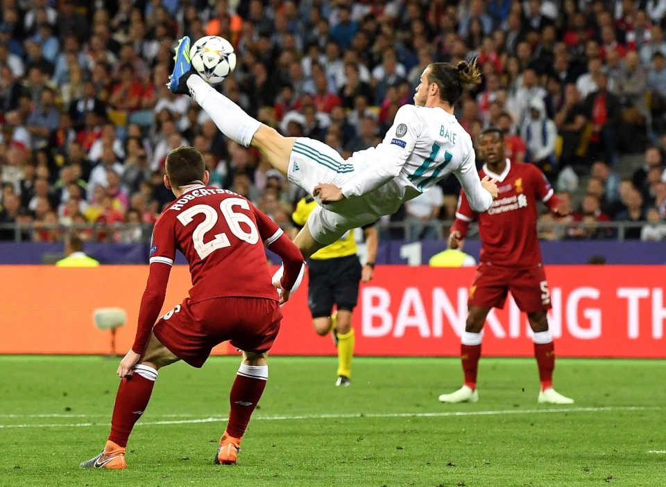 Gareth Bale was playing angry when he scored his overhead kick in the CL final