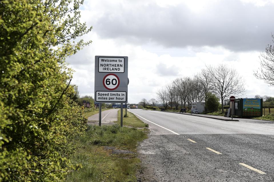  There are currently no checks on vehicles crossing the Irish border