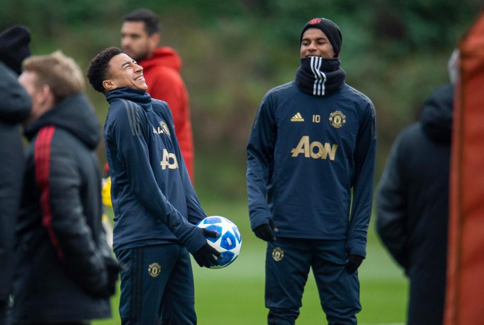  Lingard and Rashford have their own private duel in order to help them perform for United