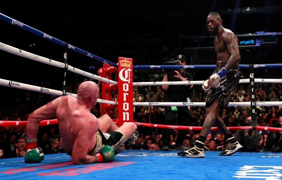 Tyson Fury climbed off the canvas twice during against Deontay Wilder in December