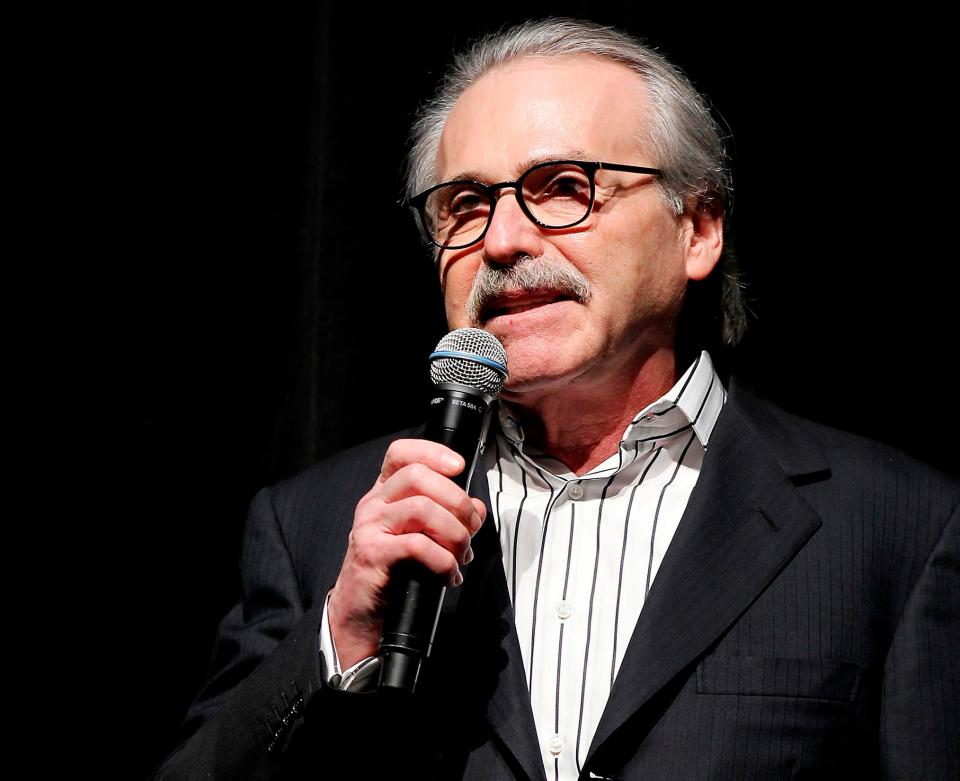  David Pecker, the chairman of The National Enquirer's publishers AMI. He is said to have overseen the alleged blackmail attempt