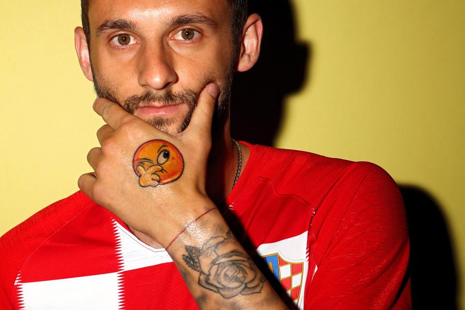  Brozovic's weird hand tattoo is one of a kind