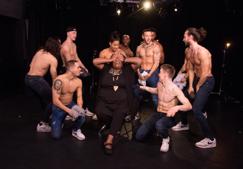  Alison was gobsmacked when the Magic Mike dancers made their appearance