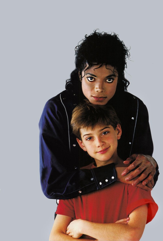 Michael Jackson with James Safechuck who has now revealed he was abused by the singer who was besotted with him