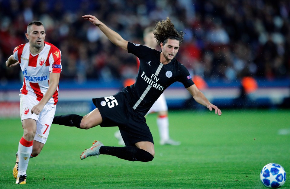 Adrien Rabiot has been locked in a contract stand-off with PSG this term