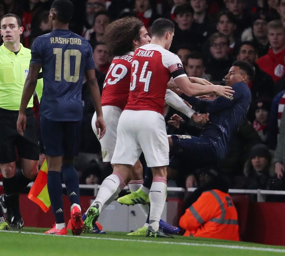  Xhaka, 26, was involved in a fiery confrontation with Jesse Lingard in his last outing for the Gunners