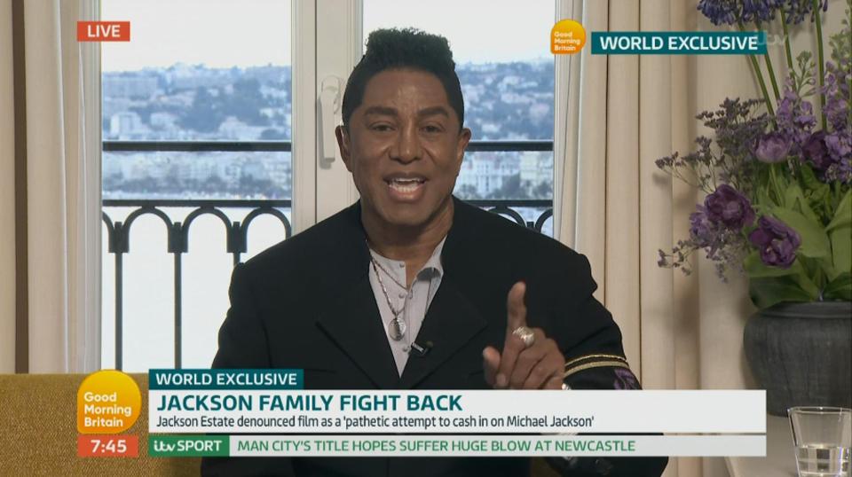 Michael Jackson’s brother Jermaine declared on Wednesday’s Good Morning Britain that he is 1,000 per cent sure the dethroned King of Pop never molested children