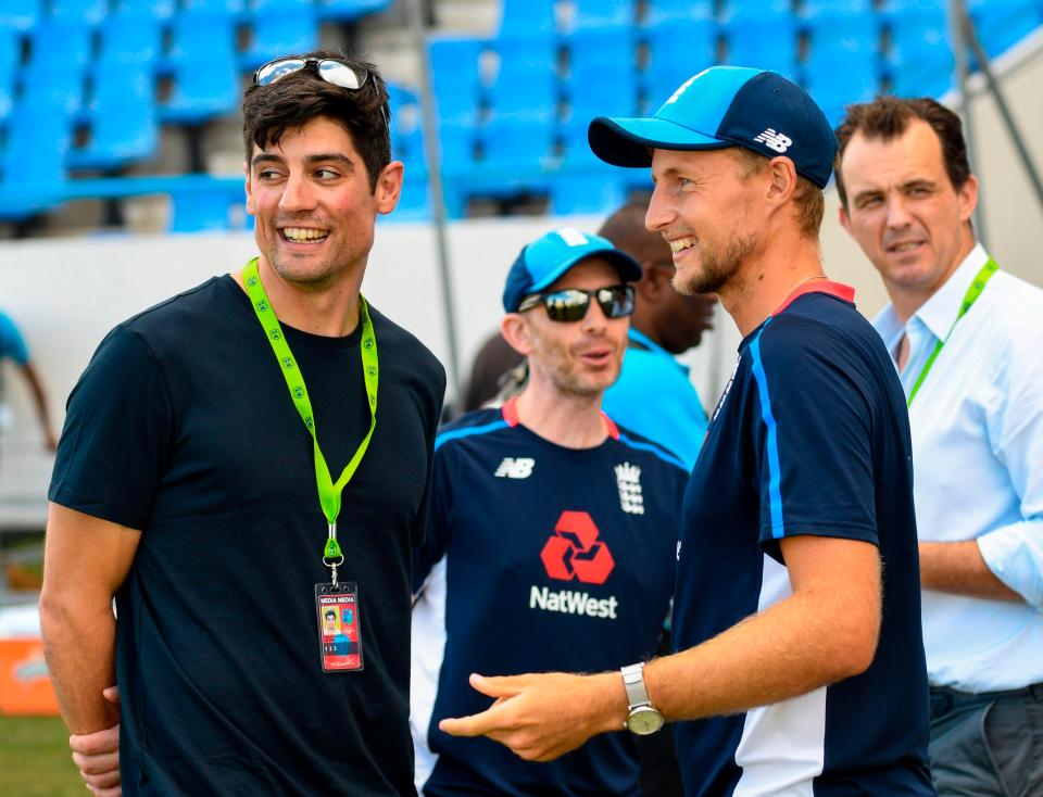 Alastair Cook met up with his old team-mates during this Windies tour