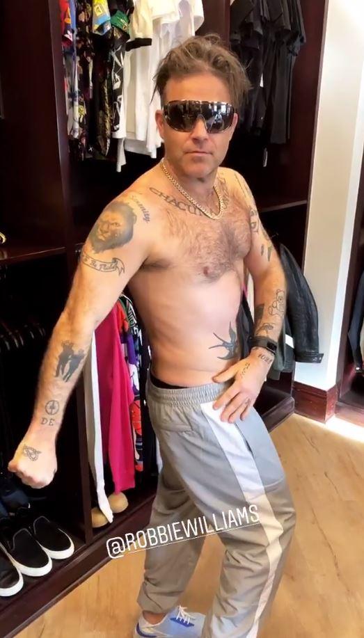  Robbie made a shock U-turn and told fans on Instagram to join in his health revolution as he showed off his weight loss