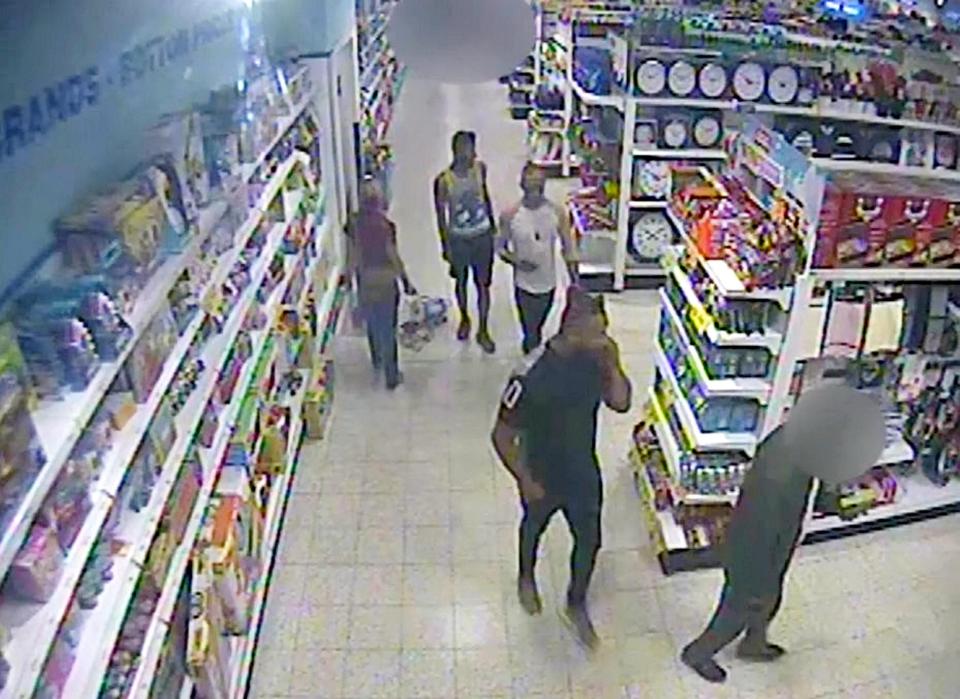  Adam Cech, Jan Dudi and Norbert Pulko in the store prior to the attack