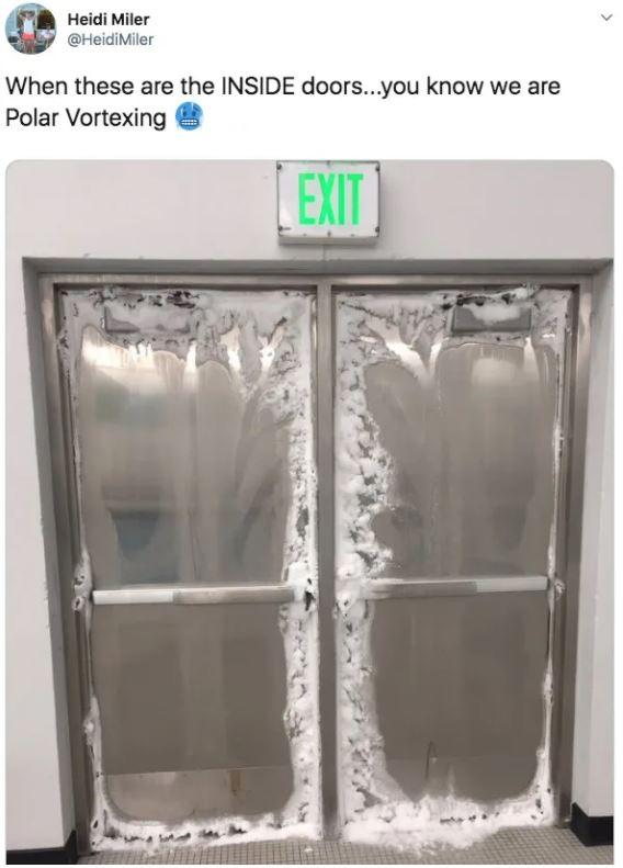  It's so cold in the US that buildings are freezing on the inside out