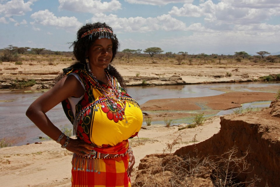 Martina visits Umoja, a village in Kenya