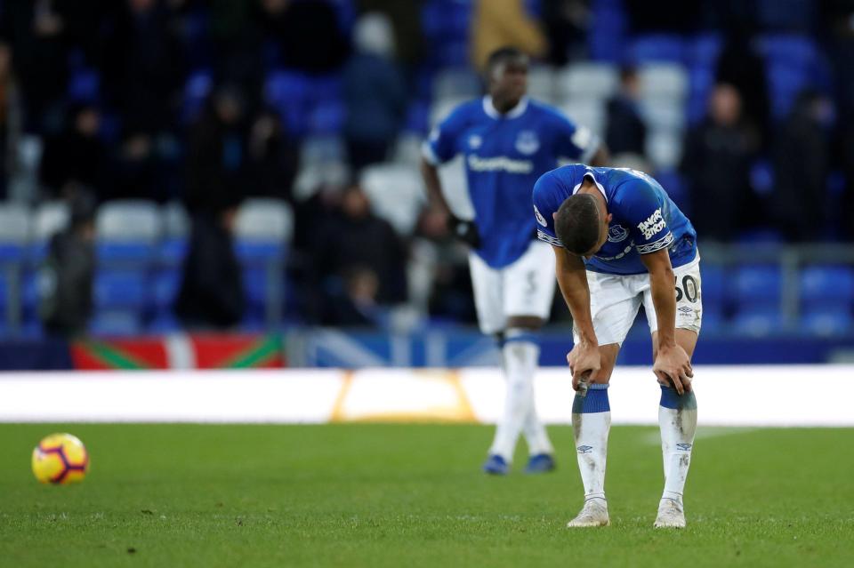  Everton have been on a disastrous run of form in the league and cups