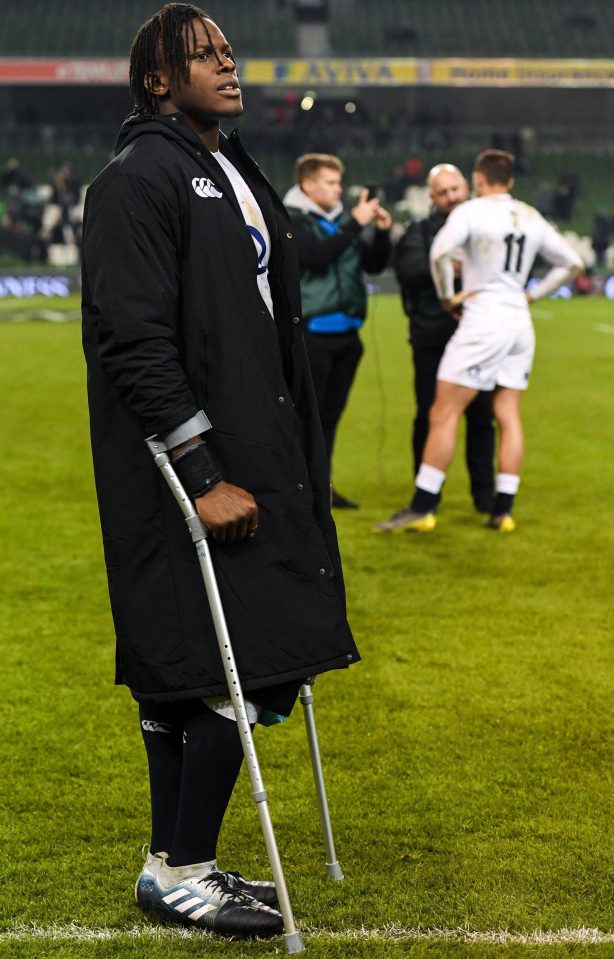  Maro Itoje bust his knee in England's Six Nations win against Ireland