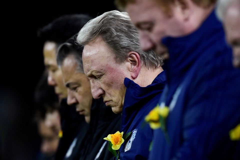 Both teams and fans participated in a minute of silent reflection before kick-off