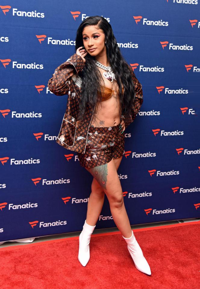  Cardi B left little to the imagination at the Big Light Super Bowl Music Fest in Atlanta