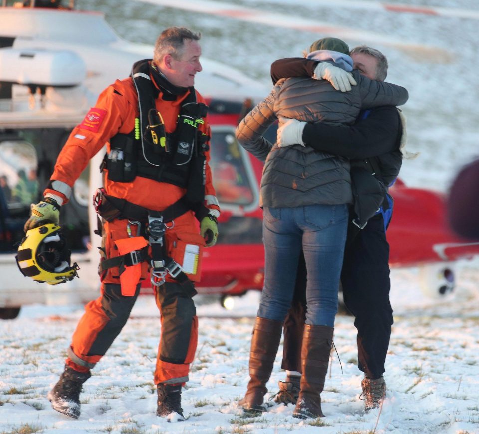  All's well that ends well and the glider pilot gets a huge hug from his wife