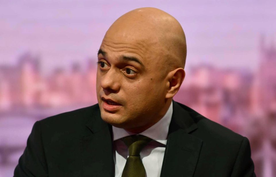  Home Secretary Sajid Javid says the Tories have no plans for a General Election in June