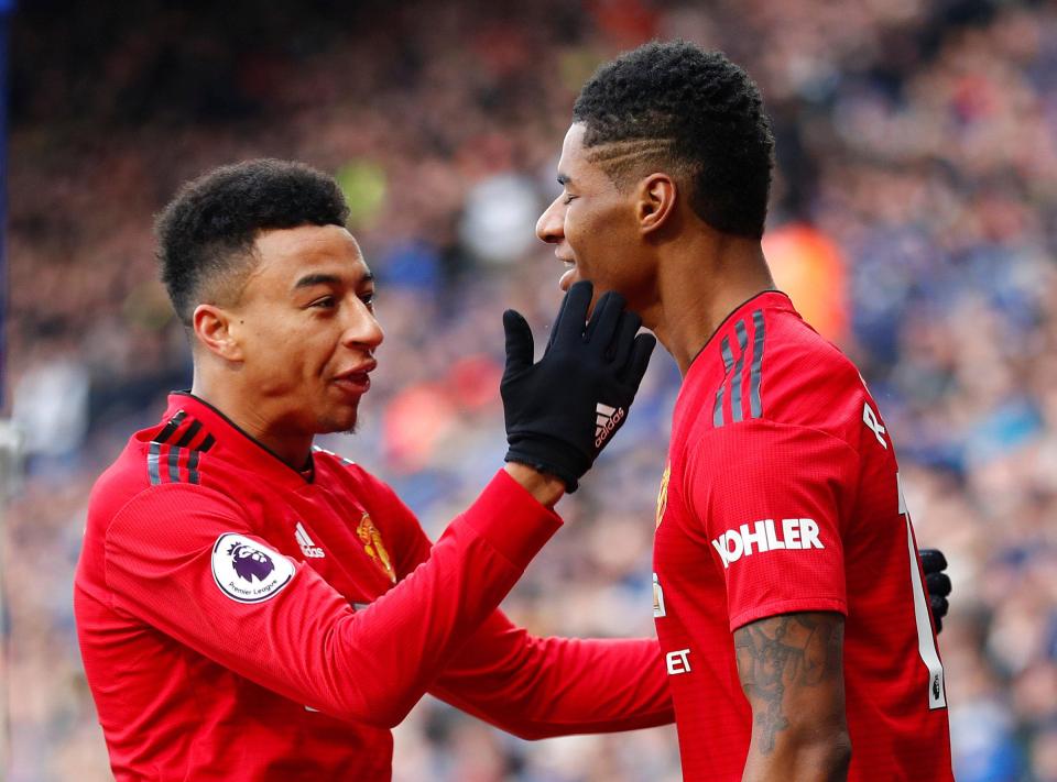  Jesse Lingard and Marcus Rashford have been setting each other targets to score and create goals