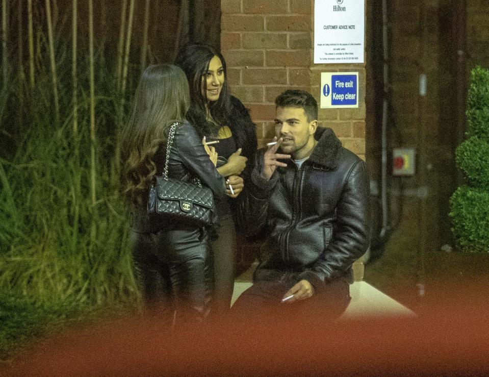  Jack had been out with pals including fellow Love Island stars Sam Bird, pictured, and Adam Collard