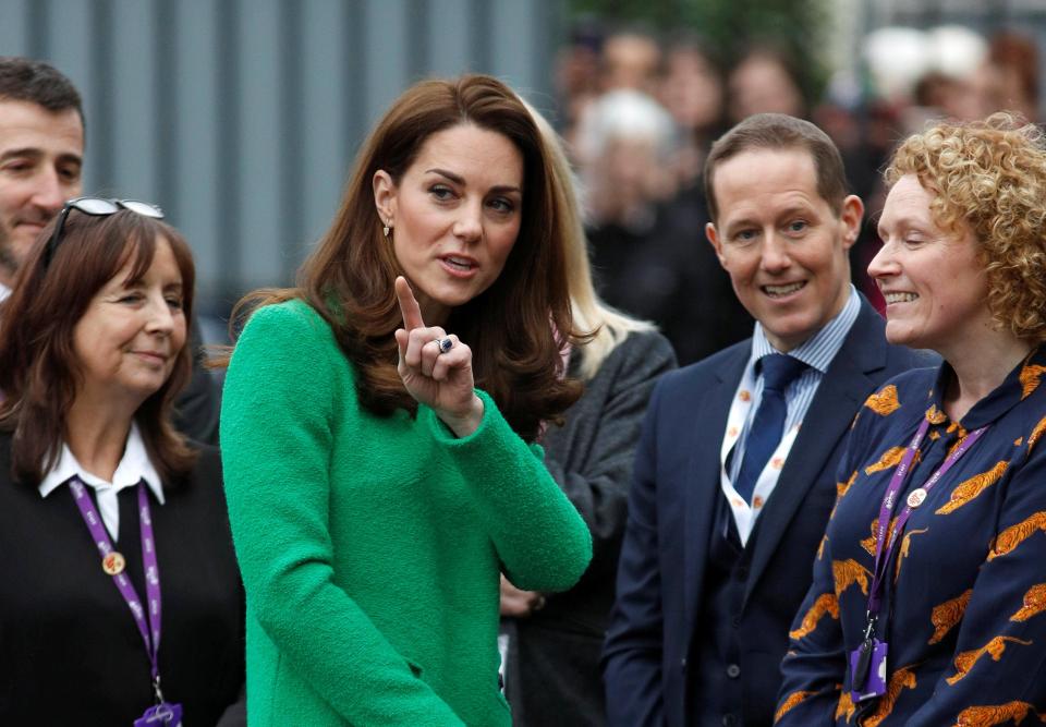  The Duchess, 37, is visiting London schoolkids as part of her work to raise awareness for mental health.