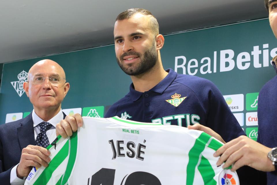  Real Betis have taken Jese on loan until the end of the season