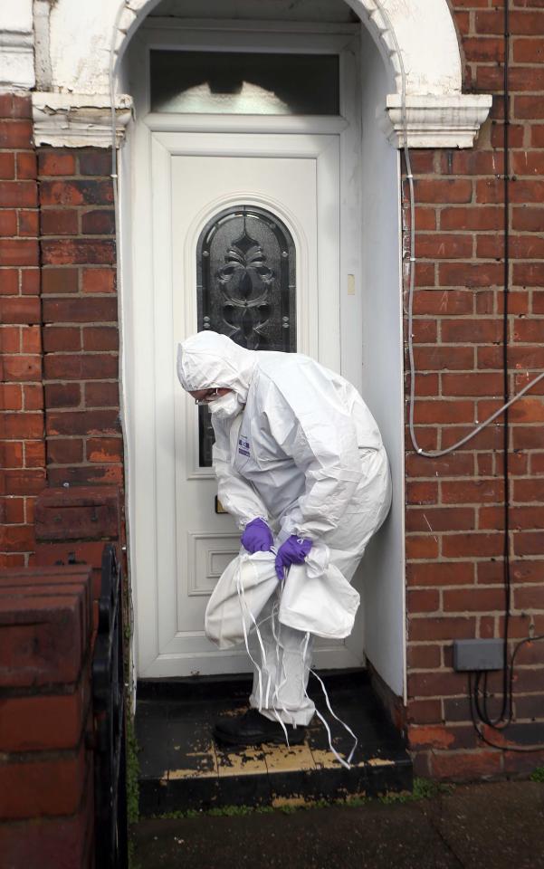  Forensic officers at the home today