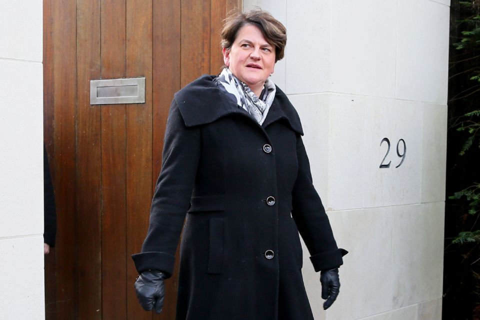  DUP, led by Arlene Foster, said it was also going cold again on her watered down backstop changes