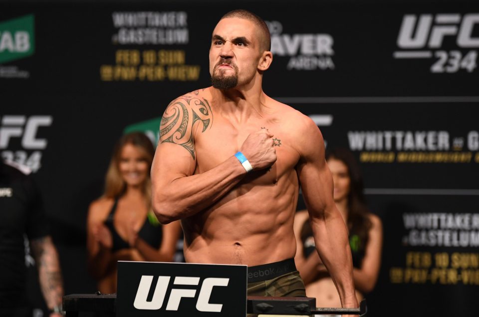  After UFC 234 Dana White revealed Whittaker had pleaded to fight on - but the severity of his injury was too devastating