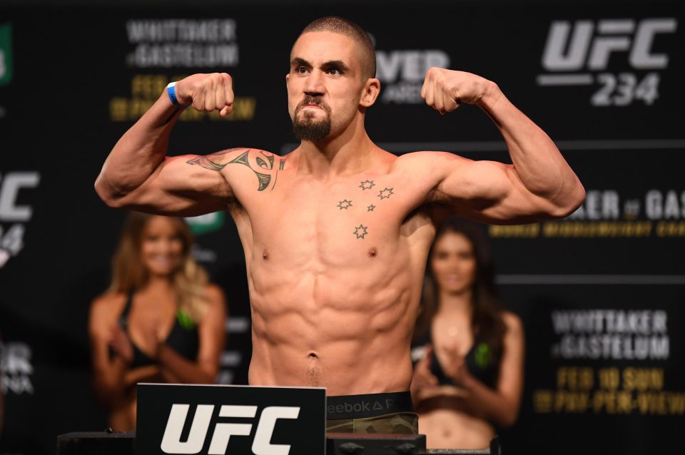  Robert Whittaker was forced out of UFC 234 after it emerged he suffered a collapsed bowel and internal hernia