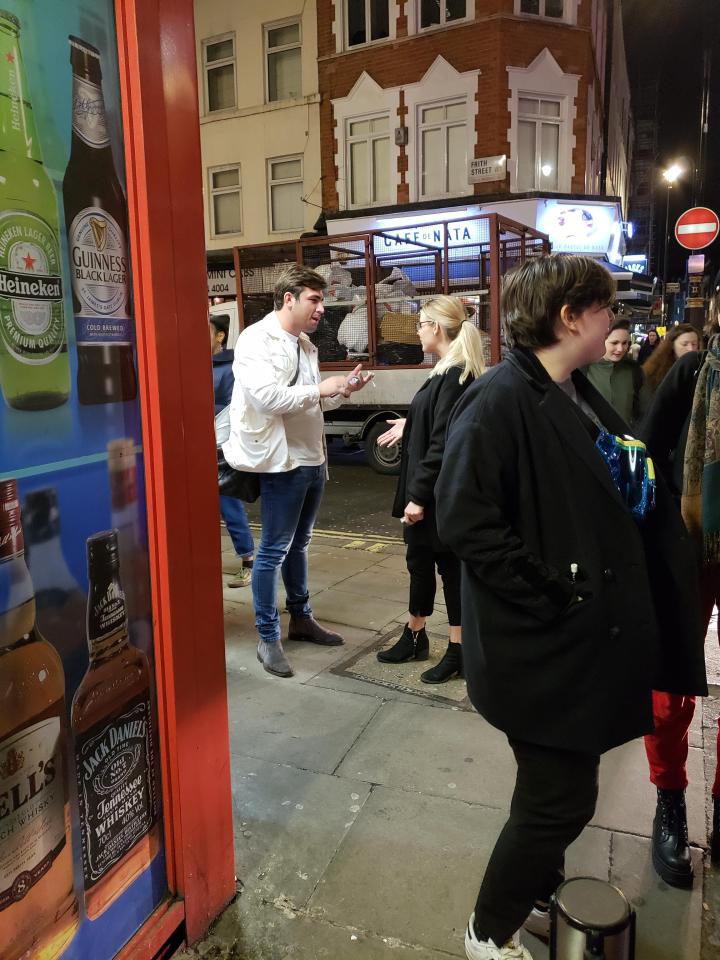  Jack lit up a cigarette and chatted to a blonde girl outside a shop