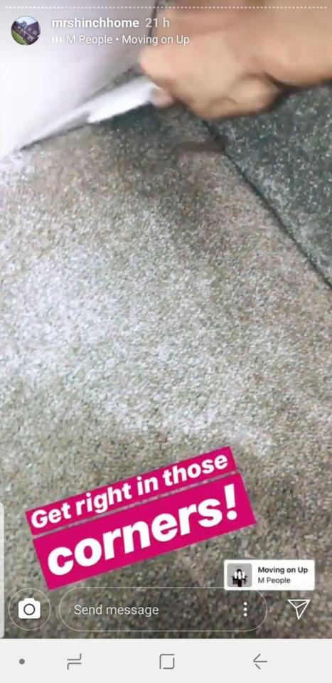 Mrs Hinch took to her Instagram Stories to reveal the hack