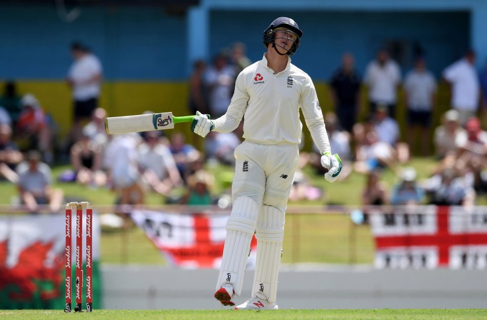  Keaton Jennings got out for just eight runs in St Lucia