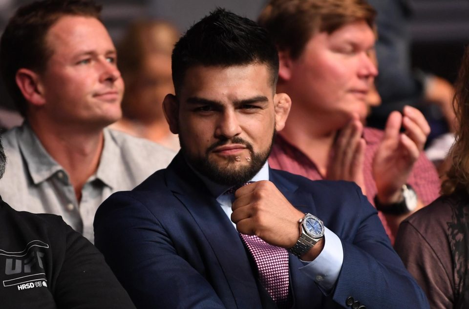  Gastelum was forced off the card but watched the main-event with a close eye