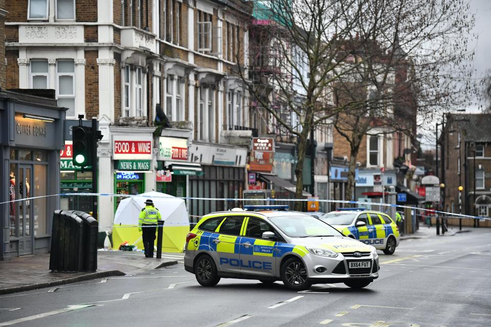  Police were called at around 2.35am on Sunday to reports of a man stabbed in Lordship Lane, near the junction with East Dulwich Grove