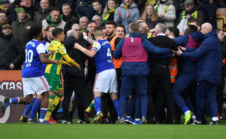  Carrow Road has seen many fiery battles between Norwich and Ipswich