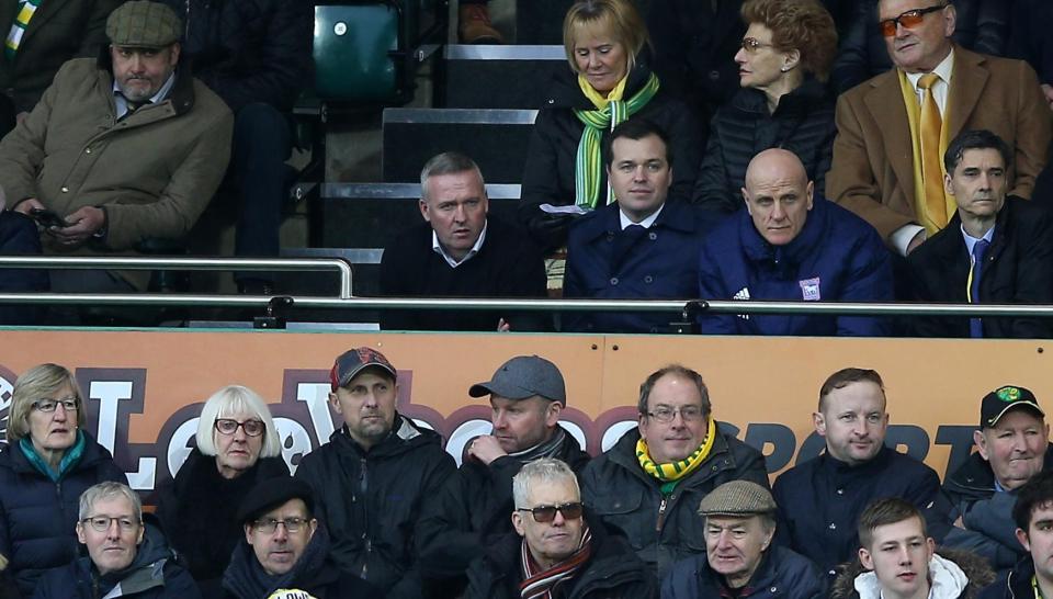  Paul Lambert watched the second half from the stand