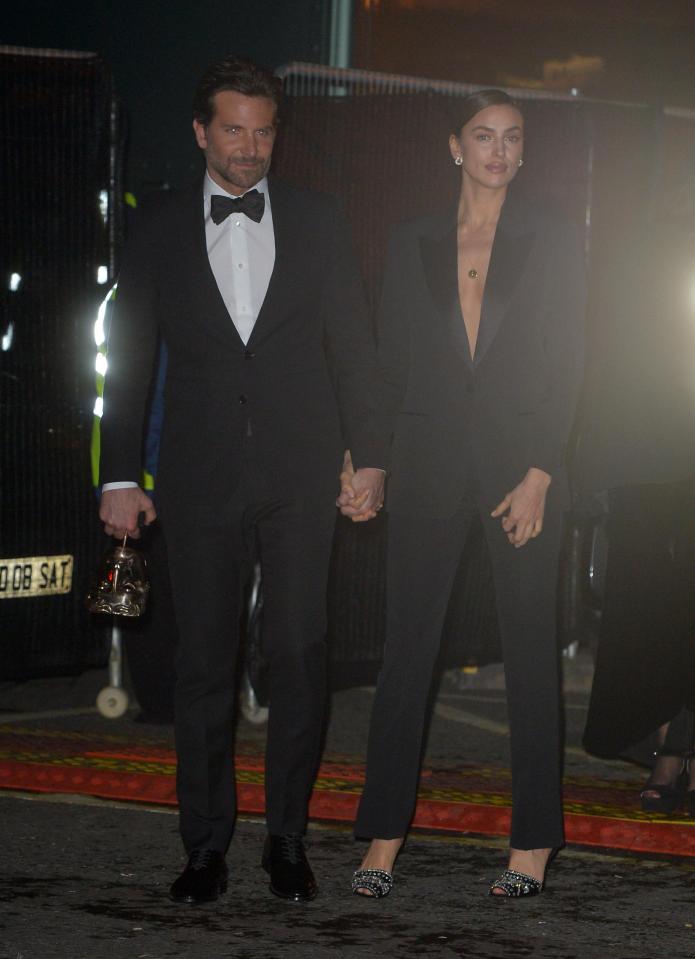  On Sunday evening she accompanied partner Bradley Cooper to the BAFTAs in London