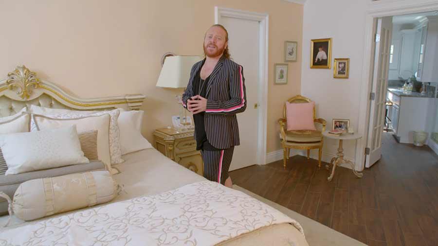  Shirley's bedroom was fit for a queen with French inspired gilt furniture