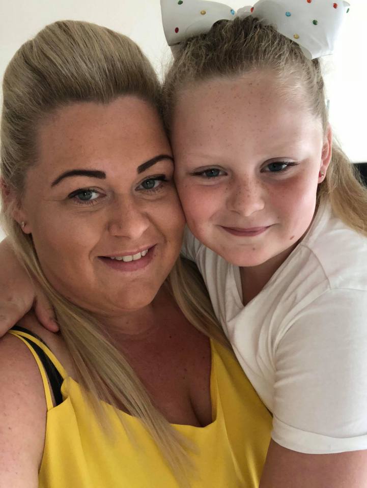  Alana Tait was told to leave her daughter, Abby, 8, home alone so she could work