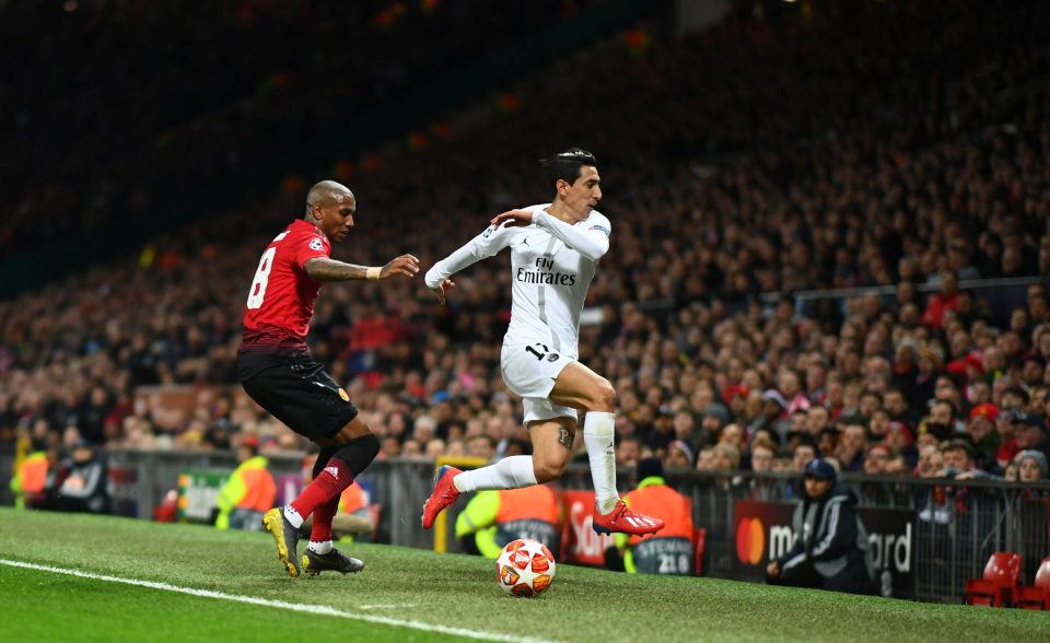  Ashley Young nudged Angel Di Maria near the touchline