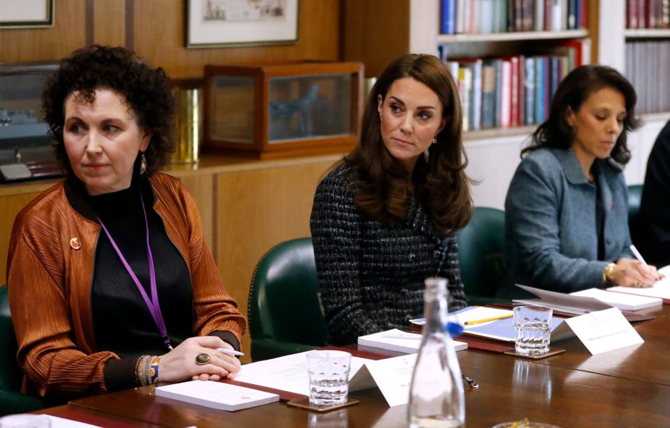 The Duchess of Cambridge was thanked for her work in raising awareness for mental health issues