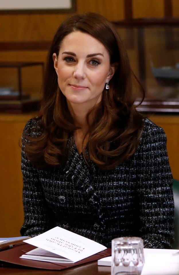 Kate Middleton today spoke with experts about how to tackle mental health issues in schools