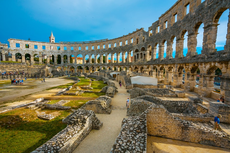 Explore the ancient Roman arena in Pula, Croatia