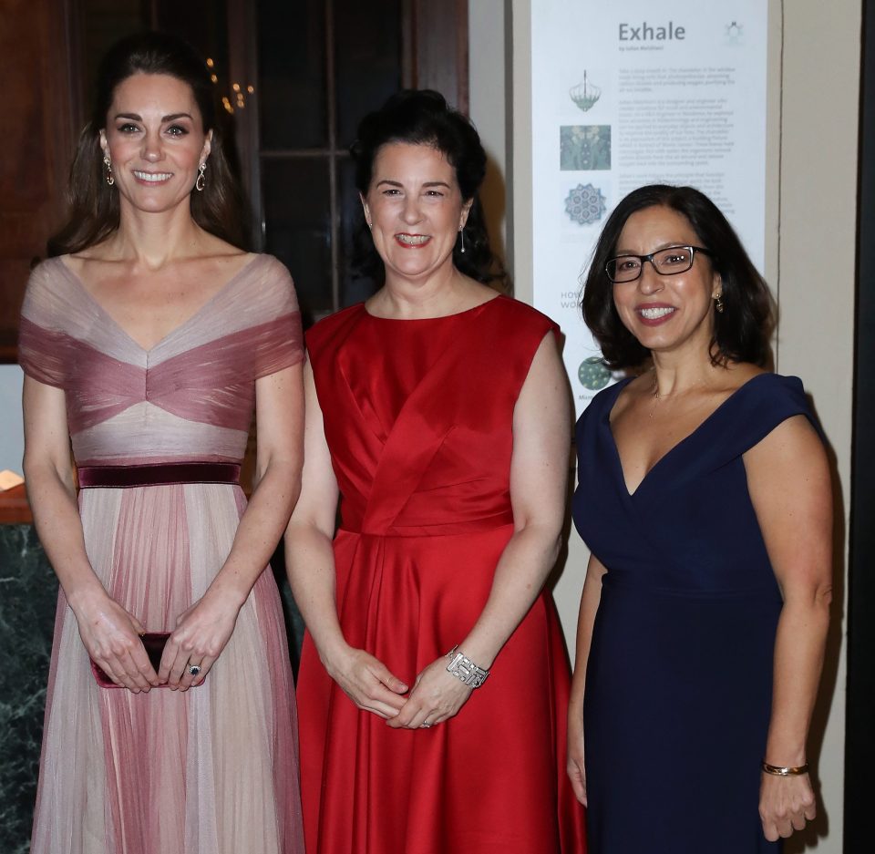  Duchess of Cambridge, patron of 100 Women in Finance's Philanthropic Initiatives, Amanda Pullinger, Chief Executive of 100 Women in Finance, and Lauren Malafronte, Chair of 100 Women in Finance Association Board